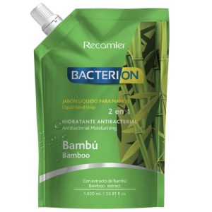 Jabón Liquido Antibacterial Bacterion Bambú 1000ml