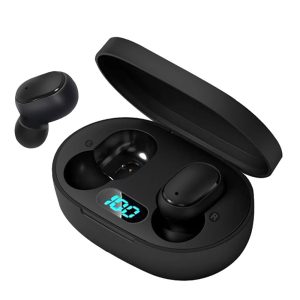 Audífonos Estéreo inalámbricos bluetooth TWS E6S negro/blanco