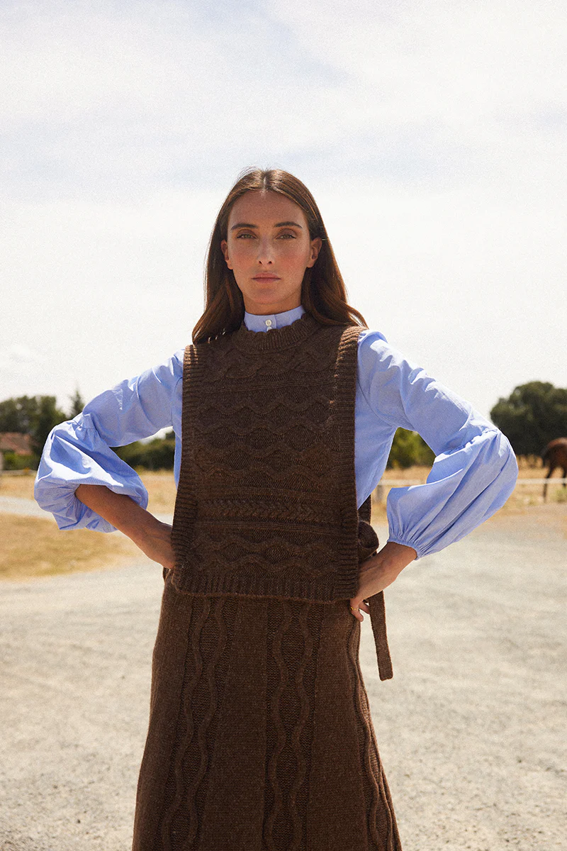 Falda ochos marron - Imagen 4