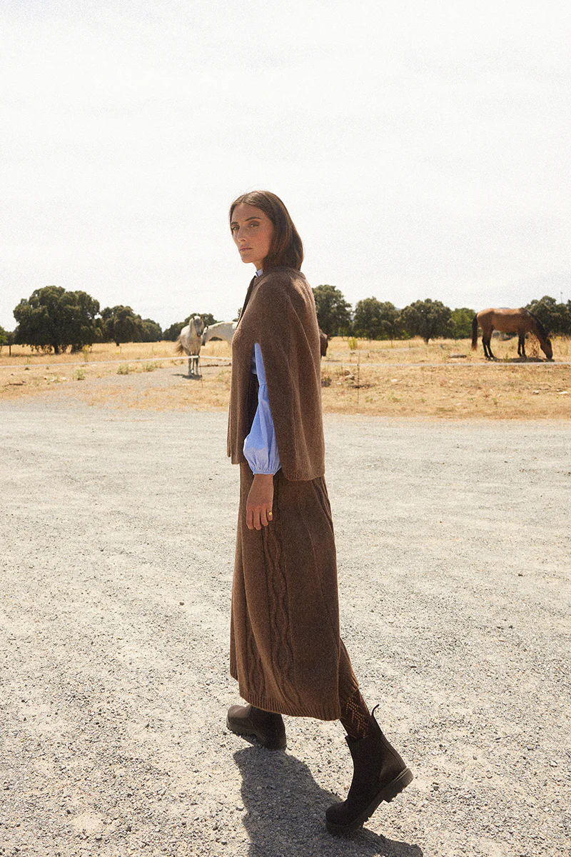 Falda ochos marron - Imagen 2