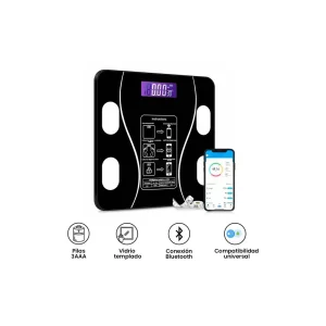 Balanza Bluetooth digital inteligente recargable para medir la grasa corporal, el agua corporal, la masa muscular