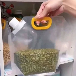 Bolsa para guardar alimentos hermética con tapa rosca Transparente