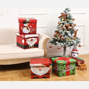 Caja Puff Baúl, Almacenaje Pequeño modelo Navideño