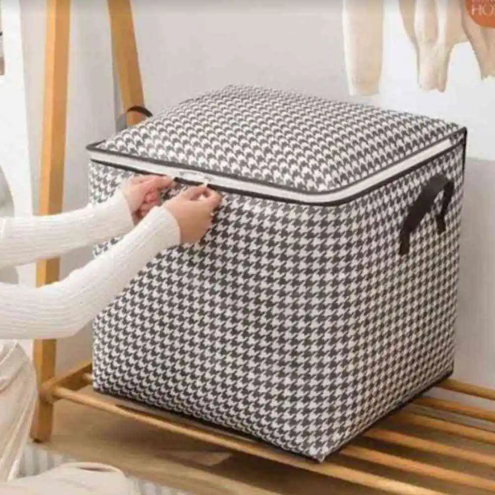 Cesta multiuso de almacenamiento con cierre Bolsa de ahorro de espacio a prueba de polvo - Imagen 2