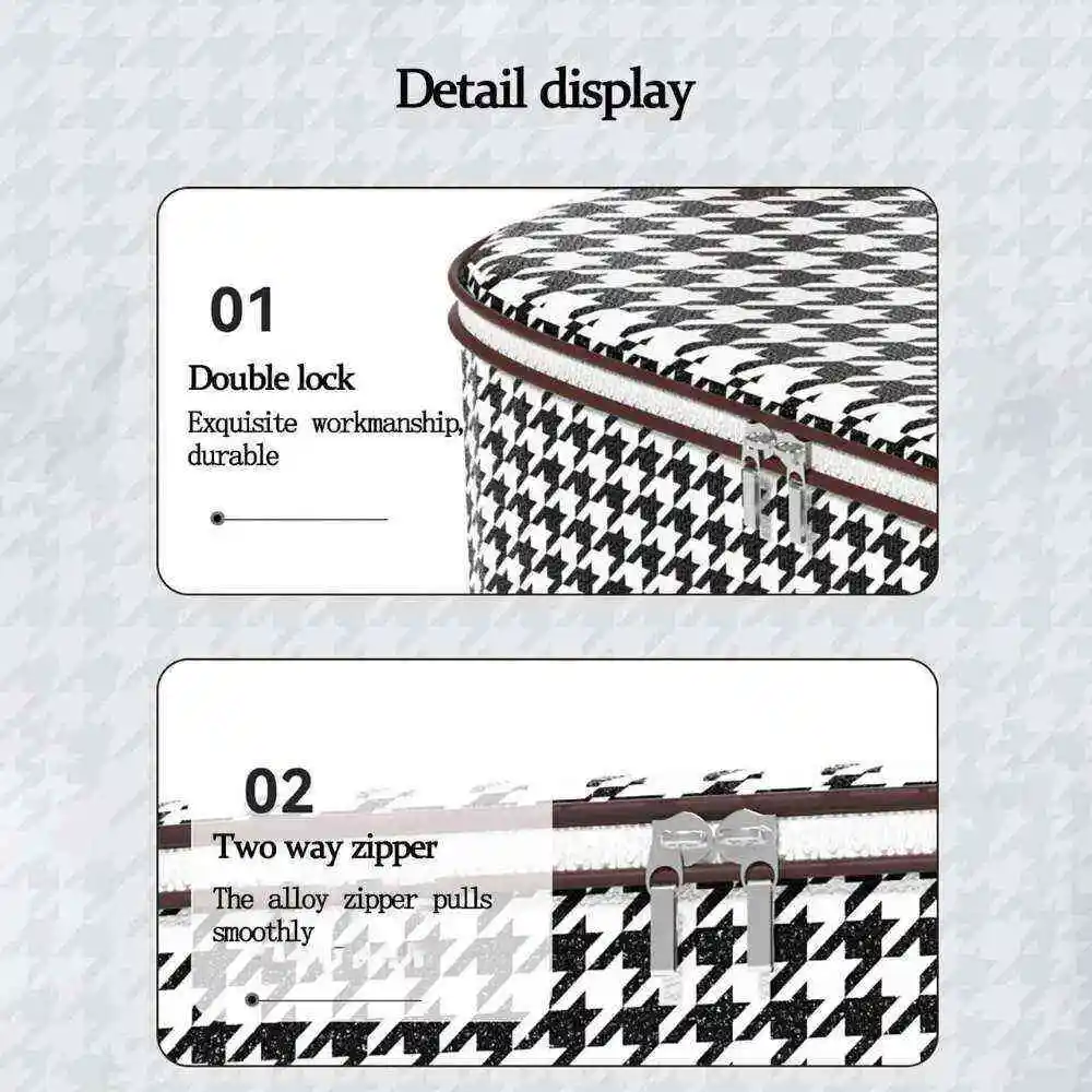 Cesta multiuso de almacenamiento con cierre Bolsa de ahorro de espacio a prueba de polvo - Imagen 7