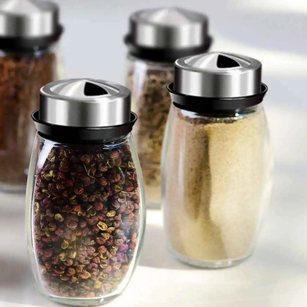 Condimentero giratorio 2 pisos 12 frascos acero inoxidable - Imagen 3