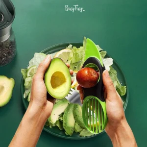 Cortador y pelador de palta 3 en 1