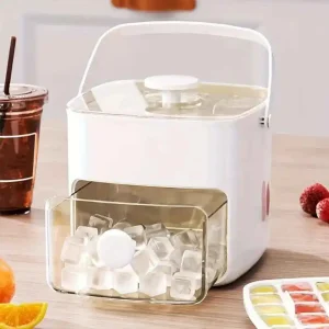 Cubetera de hielo Bandeja de cubitos de hielo de presión y liberación Bandeja de hielo de doble capa