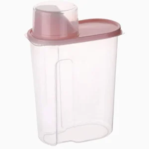 Dispensador de menestra cereal con Tapa Medidora caja de almacenamiento de cocina contenedor para lavandería tarros de almacenamiento