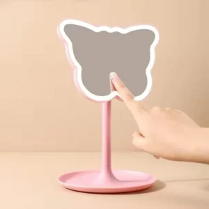 Espejo led a pilas luz blanca lumineux Espejo de sobremesa con marco luz LED