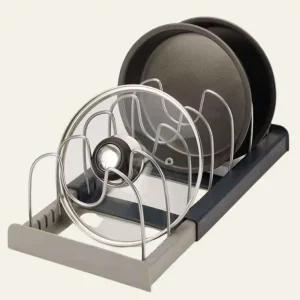 Estante De Acero Inoxidable Expandible Perfecto Para Ollas Sartenes Tapas Tablas De Cortar
