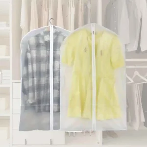 Pack 2 Funda Protectora Antipolvo para Ropa Trajes Vestidos