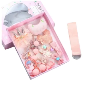 Set 18 Ganchos Para Bebé y Niñas Melon Caja Corazon