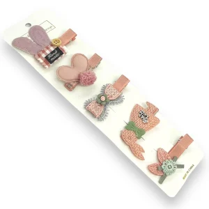 Set 5 Ganchos para niñas y bebés - Conejo