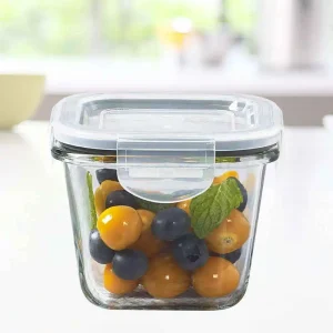 Mini taper pirex hermético Contenedor de almacenamiento de alimentos