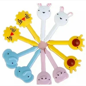 Mini tenedores en empaque piezas de frutas de animales palillos de dientes tenedores de plástico reutilizables ST