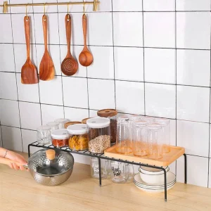 Organizador para repisa expandible Estante de almacenamiento de cocina retráctil