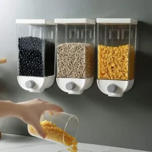 Organizador de Cereal y granos de pared, Granos de arroz, diseño de Boca Ancha para un fácil Almacenamiento
