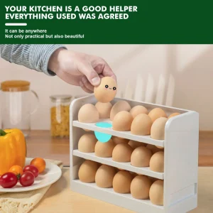 Organizador de huevos 3 niveles (30 unid)