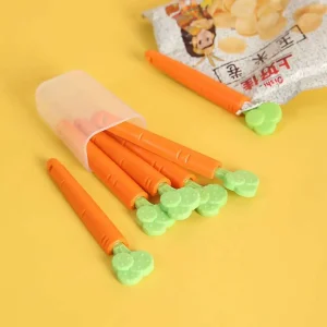 Pack clip sellador en forma de zanahoria Clip de sellado a prueba de humedad