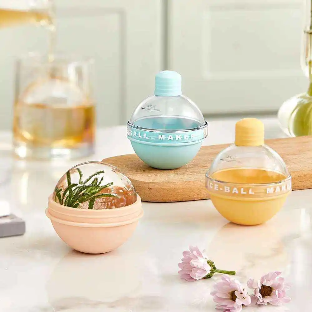 Pack Contenedores para bola de hielo Moldes de bolas de hielo - Imagen 2