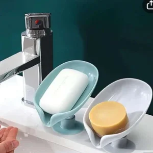 Pack de 2 jaboneras con drenaje con ventosa