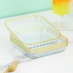 Pack de 4 platitos de bocaditos para barbacoa de alto aspecto