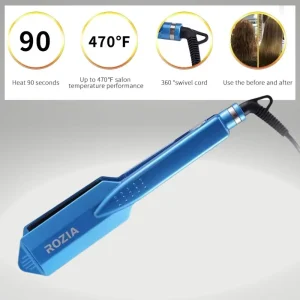 Plancha para cabello Rozia Laceador de Cabello Alisadora Rozia con cerámica