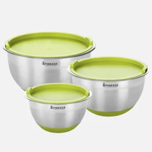 Set de bowl Finezza 1006BW-V 6 piezas acero con tapa verde