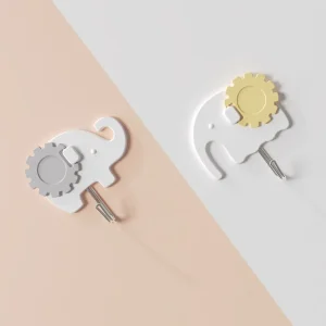 Set de 2 colgantes de pared potente gancho creativo de pared sin perforaciones