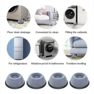 Set de 4 Soporte Anti-vibración para Lavadora Secadora muebles