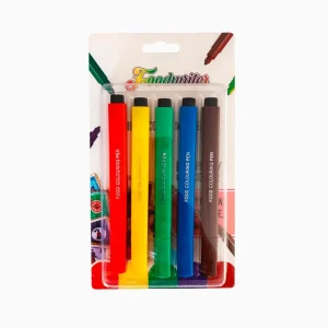 Set de 5 Plumón Comestible  Colores variados