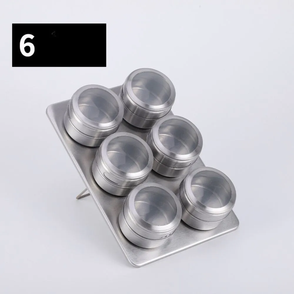 Set de 6 condimenteros magnéticos con parante en la base - Imagen 8