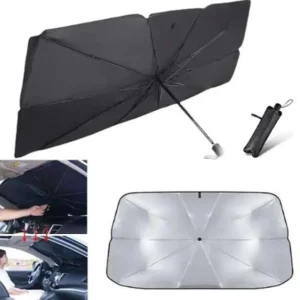 Tapa sol tipo sombrilla para auto con aislamiento termico protección UV