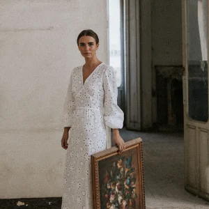 Camisón Brocados blanco