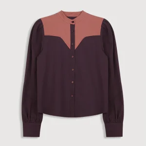 Camisa Fernanda Berenjena