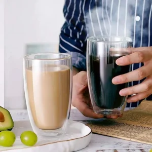 Vaso doble pared térmicos de Espresso vaso de café Drinkware