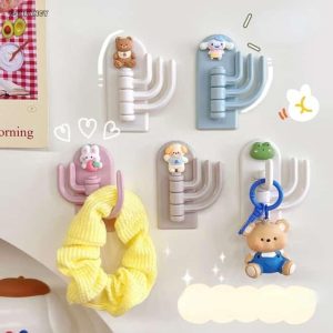 Perchero Autoadhesivo Kawaii x2