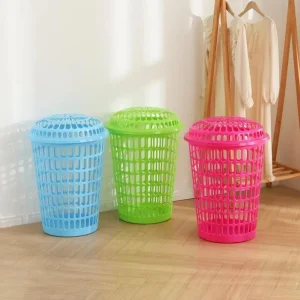 cesto de ropa plástico cubierta