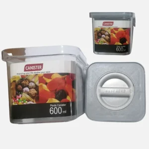 Contenedor de alimentos acrílico con tapa de 600ml