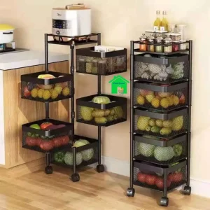 Estante multifuncional 5 pisos cuadrado giratorio 360