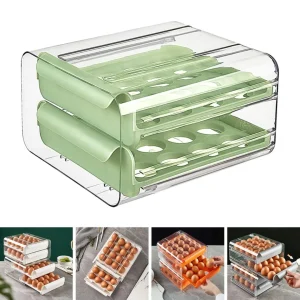 Organizador acrílico de huevos apilable ST