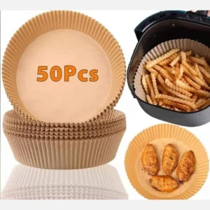 Bandeja de Papel Antiadherente para Freidora de Aire Frituras Hornear Desechable 50 unidades
