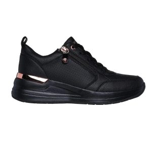 Zapatilla Mujer Billion 2 Negro Oro Skechers